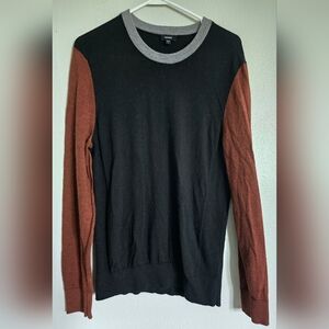 Express Color Block Crew Neck‎ Sweater Pullover Long Sleeve Casual Womens M